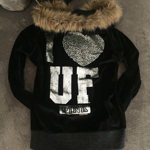 Victoria's Secret Pink UF Velour Sweatshirt